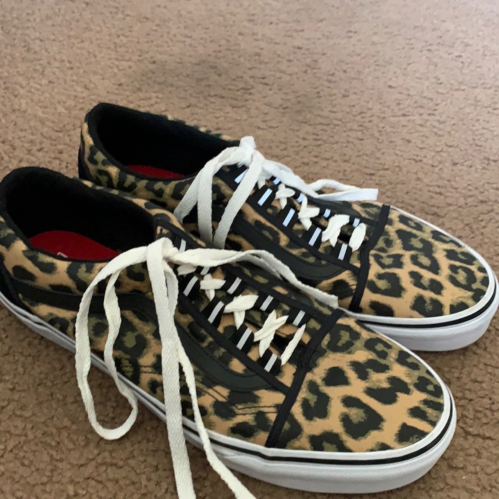 Cheetah print vans shoes